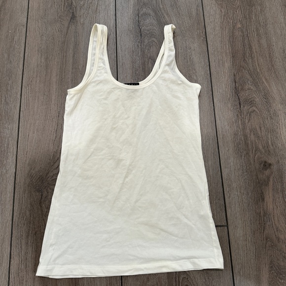 Theory basic white tank top - Picture 2 of 2
